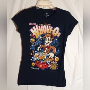 DR. Who Whovi-O's Tee Shirt Teefury size Medium Navy Blue